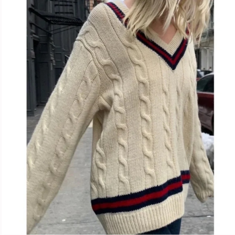 Brandy Melville Wool Nikki Striped Sweater - Picture 8 of 8